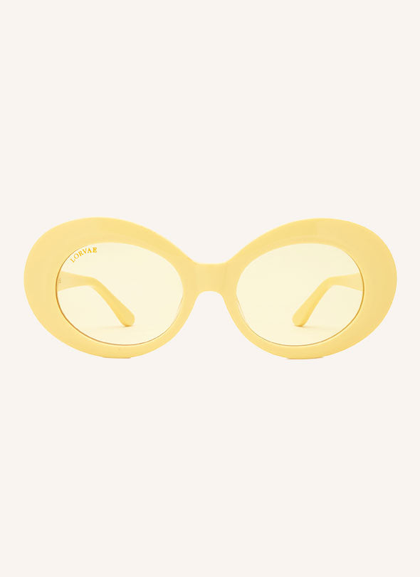 Luis Oval Optical Frame in Yellow Gold and White Gold