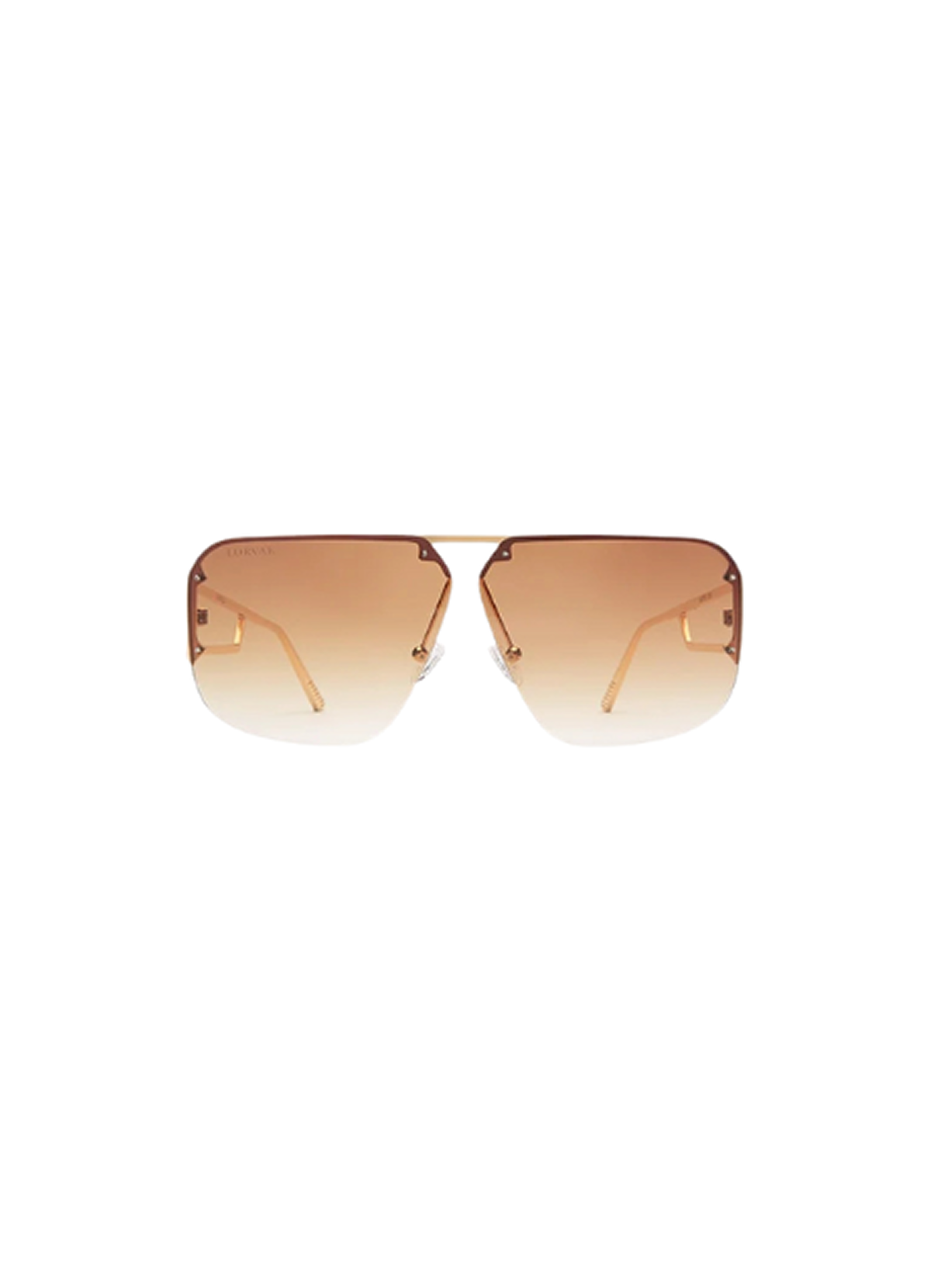 Lorvae Show Off - Gilt Women\'s Brown Gradient Rimless Sunglasses Show Off - Gilt main image 3